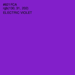 #821FCA - Electric Violet Color Image