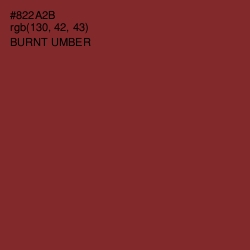 #822A2B - Burnt Umber Color Image