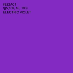 #822AC1 - Electric Violet Color Image