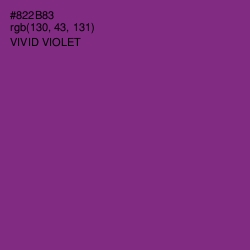 #822B83 - Vivid Violet Color Image