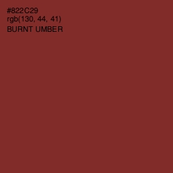 #822C29 - Burnt Umber Color Image