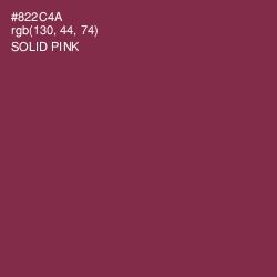 #822C4A - Solid Pink Color Image