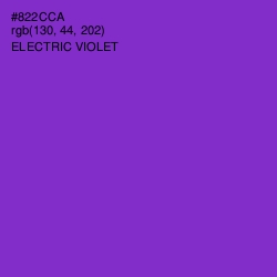 #822CCA - Electric Violet Color Image