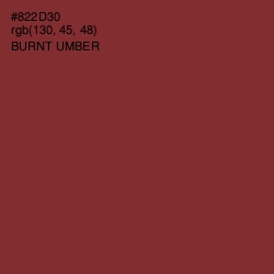 #822D30 - Burnt Umber Color Image