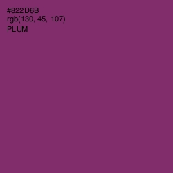 #822D6B - Plum Color Image