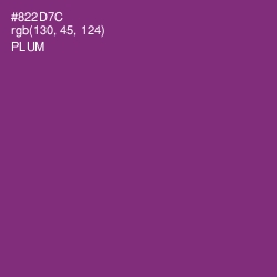 #822D7C - Plum Color Image