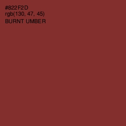 #822F2D - Burnt Umber Color Image