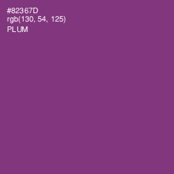 #82367D - Plum Color Image