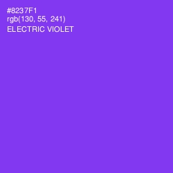 #8237F1 - Electric Violet Color Image