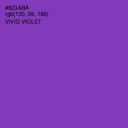 #823ABA - Vivid Violet Color Image