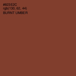 #823E2C - Burnt Umber Color Image