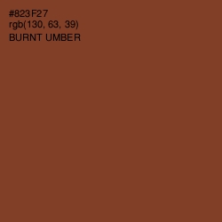 #823F27 - Burnt Umber Color Image