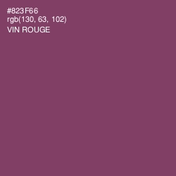#823F66 - Vin Rouge Color Image