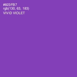 #823FB7 - Vivid Violet Color Image