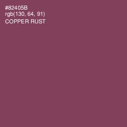 #82405B - Copper Rust Color Image