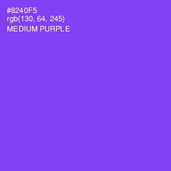 #8240F5 - Medium Purple Color Image