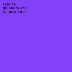 #8241F8 - Medium Purple Color Image