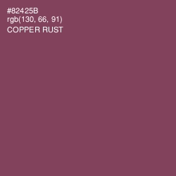 #82425B - Copper Rust Color Image