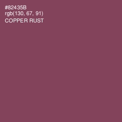 #82435B - Copper Rust Color Image