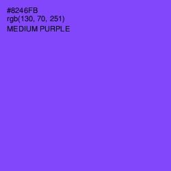 #8246FB - Medium Purple Color Image