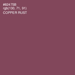 #82475B - Copper Rust Color Image