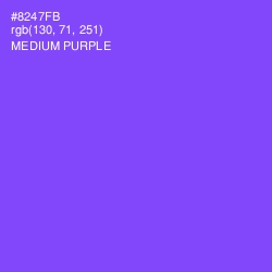 #8247FB - Medium Purple Color Image