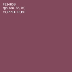 #82485B - Copper Rust Color Image