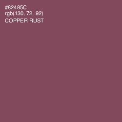 #82485C - Copper Rust Color Image