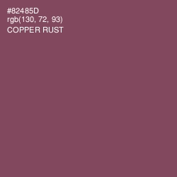 #82485D - Copper Rust Color Image