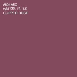 #824A5C - Copper Rust Color Image