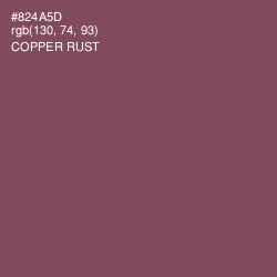 #824A5D - Copper Rust Color Image