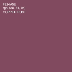 #824A5E - Copper Rust Color Image