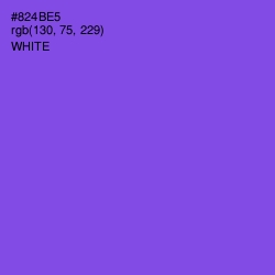 #824BE5 - Medium Purple Color Image