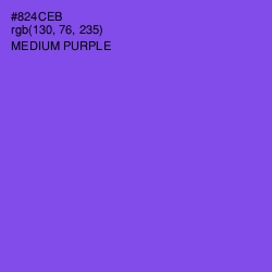 #824CEB - Medium Purple Color Image