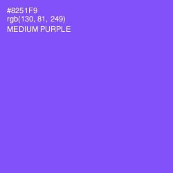 #8251F9 - Medium Purple Color Image