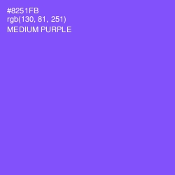 #8251FB - Medium Purple Color Image