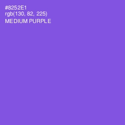 #8252E1 - Medium Purple Color Image