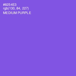 #8254E3 - Medium Purple Color Image