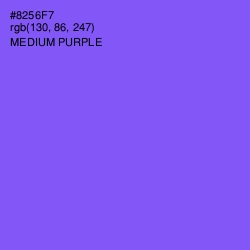 #8256F7 - Medium Purple Color Image