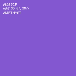 #8257CF - Amethyst Color Image