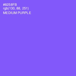 #8258FB - Medium Purple Color Image
