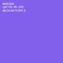 #8260EB - Medium Purple Color Image