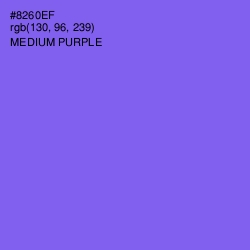 #8260EF - Medium Purple Color Image