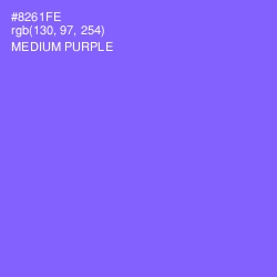 #8261FE - Medium Purple Color Image