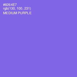 #8264E7 - Medium Purple Color Image