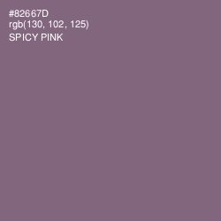 #82667D - Spicy Pink Color Image