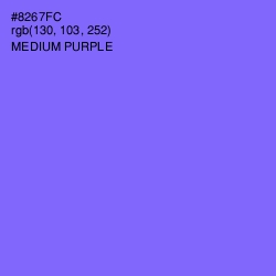 #8267FC - Medium Purple Color Image