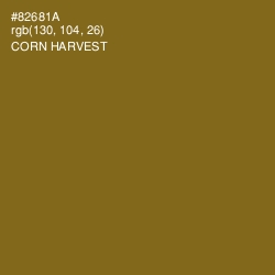 #82681A - Corn Harvest Color Image