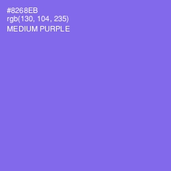 #8268EB - Medium Purple Color Image