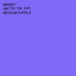 #8268F7 - Medium Purple Color Image